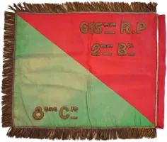 Ligne Maginot - 615° Régiment de Pionniers - Fanion de la 8° Cie du 615° RP