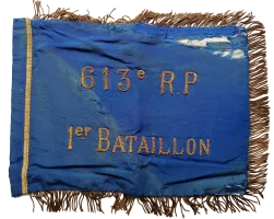 Ligne Maginot - Régiments de Pionniers (RP) - Drapeau du 1er bataillon du 613° RP