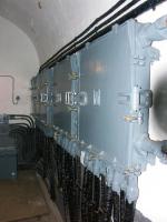 Ligne Maginot - GALGENBERG - A15 - (Ouvrage d'artillerie) - Central téléphonique principal de l'ouvrage du Galgenberg 
Le répartiteur principal (Boites 9D et 9G avec les boitiers de protection du standard téléphonique