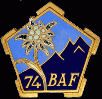 Ligne Maginot - L'insigne du 74° BAF - 