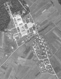 Ligne Maginot - CATTENOM - (Camp de sureté) - Vue aérienne du camp
Prise de vue datant de 1950.