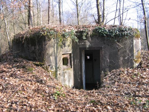 Ligne Maginot - Blockhaus de Sandmuehle Sud - L'entrée coté arrière