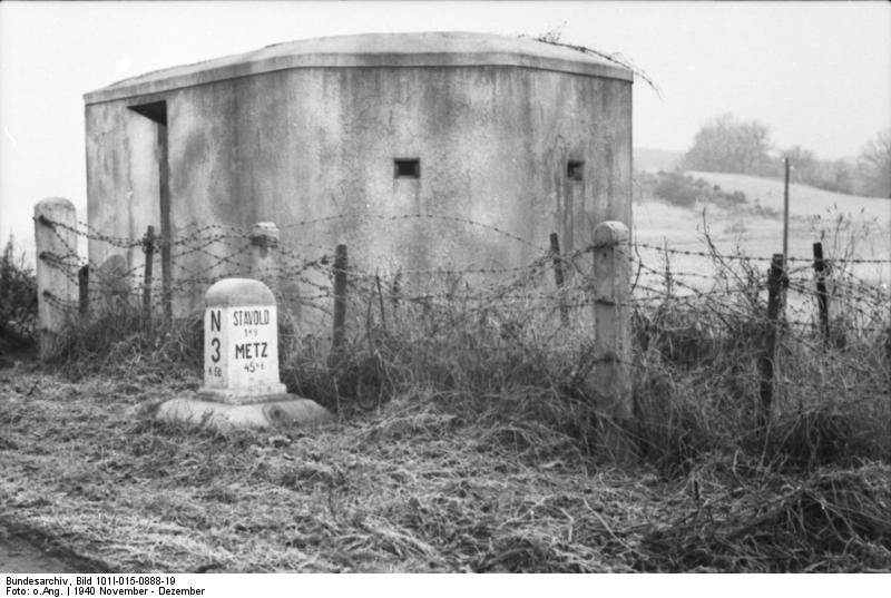 Ligne Maginot - CAFE de la FORET - (Blockhaus pour arme infanterie) - Vue prise en nov-dec 1940