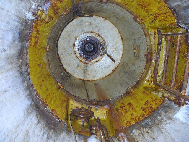 Ligne Maginot - Observatoire du PIC de GARUCHE - Vue intérieure de la cloche VP