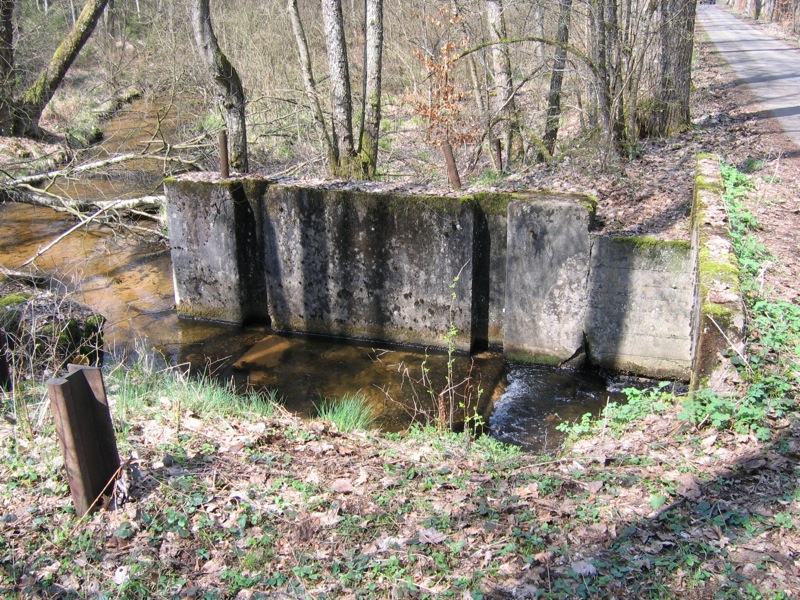 Ligne Maginot - ROTHENBOURG Est (Barrage 04) (Inondation défensive) - Le pertuis