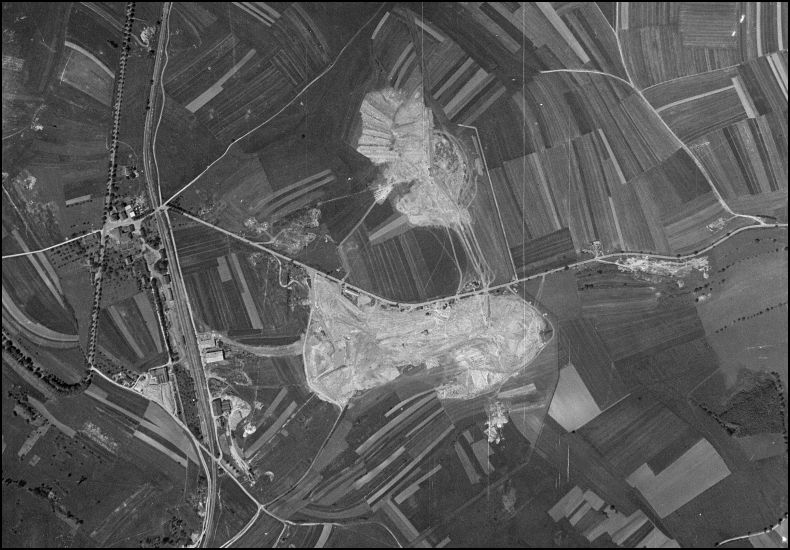 Ligne Maginot - ROHRBACH - FORT CASSO - (Ouvrage d'infanterie) - L'ouvrage de Rohrbach en chantier
Photo aérienne de l'ouvrage ( 1938 )