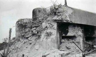 Ligne Maginot - Casemate 31/1 - PONT de BATEAUX - Vue de la casemate en 1940
