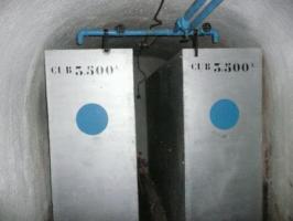 Ligne Maginot - Ouvrage de PLATE LOMBARDE - Usine
Réservoirs d'eau pour le refroidissement des groupes