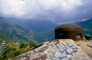 Ligne Maginot - Ouvrage d'artillerie de RIMPLAS - Bloc 3
Vue depuis la cloche GFM