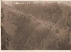 Ligne Maginot - Observatoire de la Cime d Anan - Photo n°84 - Photo des travaux menés par les italiens prise depuis l observatoire de la Cime d Anan en 1933