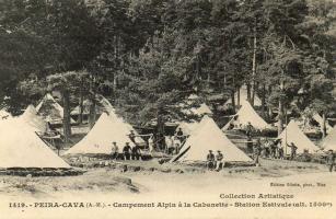 Ligne Maginot - Caserne CRENANT - PEIRA-CAVA - Campement de tentes marabout