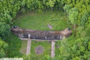 Ligne Maginot - Abri du Gros Bois - X1 - Photo aérienne 2014