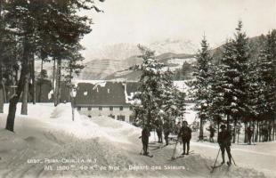 Ligne Maginot - PEIRA CAVA - CASERNE CRENANT (SOUS-SECTEUR AUTHION - 46° DBCA) - (Camp de sureté) - Le départ des skieurs
