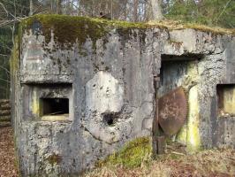 Ligne Maginot - LUTZELHARDT (Maison forte de .) - Les restes de la barrière antichar