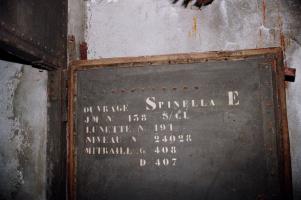 Ligne Maginot - SPINELLA Est (Casemate d'infanterie) - Porte intérieure avec quelques données