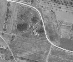 Ligne Maginot - Casemate 34/3 MARCKOLSHEIM Nord (1962) - Photo aérienne IGN