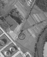 Ligne Maginot - Casemate 12/3 NEURIED - Photo aérienne de 1968. L'usine se rapproche...