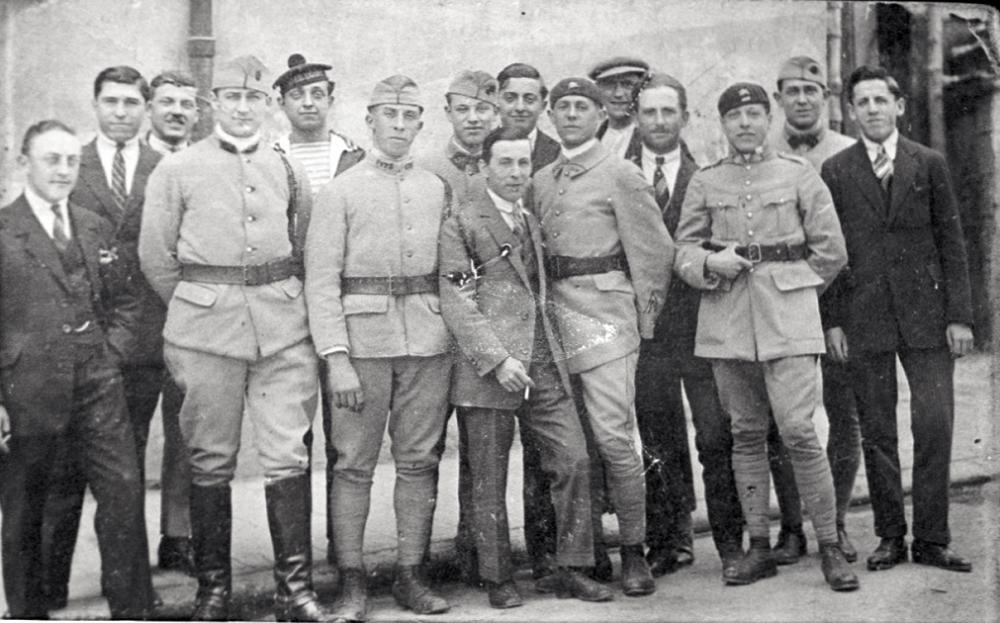 Ligne Maginot - PA de Castellar - La troupe, photo de M LAURENTI ayant participé à la construction des blocs puis aux combats de 1940