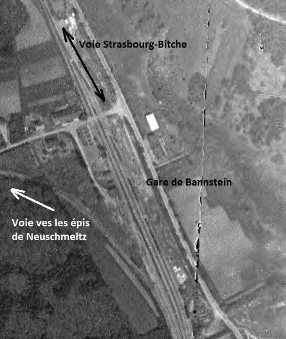 Ligne Maginot - Gare de BANNSTEIN - Vue aérienne 1938