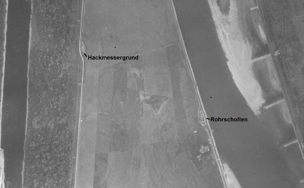 Ligne Maginot - Casemates de ROHRSCHOLLEN et HACKMESSERGRUND - Les casemates Hackmessergrund et Rohrschollen en 1947