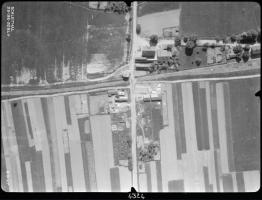 Ligne Maginot - Maison forte MF 9 - SCHLEITHAL Est - Photo aérienne de 1947 montrant la position de la Maison Forte 9 de Schleithal.