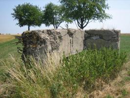 Ligne Maginot - WIESWEILLER WALD - (Blockhaus de type indéterminé) - Le pan de mur retombé droit