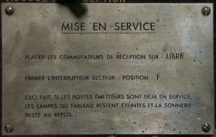 Ligne Maginot - Poste récepteur d'alerte aux gaz - Détail des consignes de mise en service