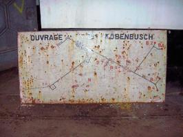 Ligne Maginot - Ouvrage d'artillerie du SCHIESSECK - Le plan de l'ouvrage du Kobenbusch
