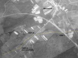Ligne Maginot - CEZF-39 (Casemate d'infanterie) - Fossé et emplacement de CEZF-39