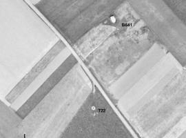 Ligne Maginot - T522 - CALVAIRE - (Cuve pour arme d'infanterie) - Le bloc de la tourelle est parfaitement discernable. Il a aujourd'hui disparu.