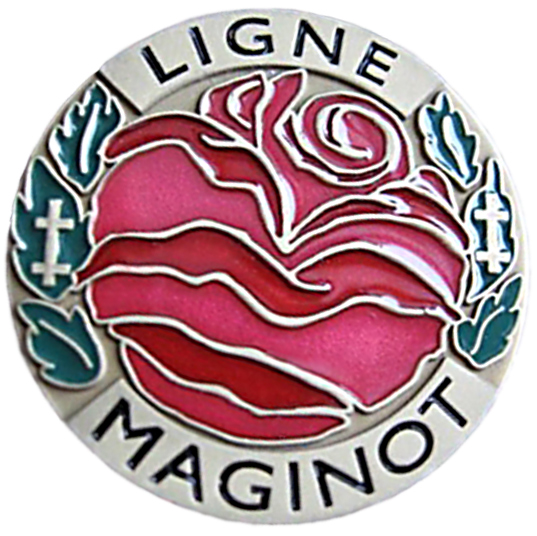 Ligne Maginot - Insigne 'Rose à la ligne Maginot' - Insigne fantaisie édité dans le cadre de la souscription Roses à la ligne Maginot