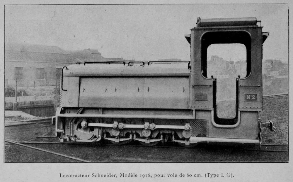 Ligne Maginot - Locotracteur SCHNEIDER type LG - Cliché extrait de la notice du constructeur