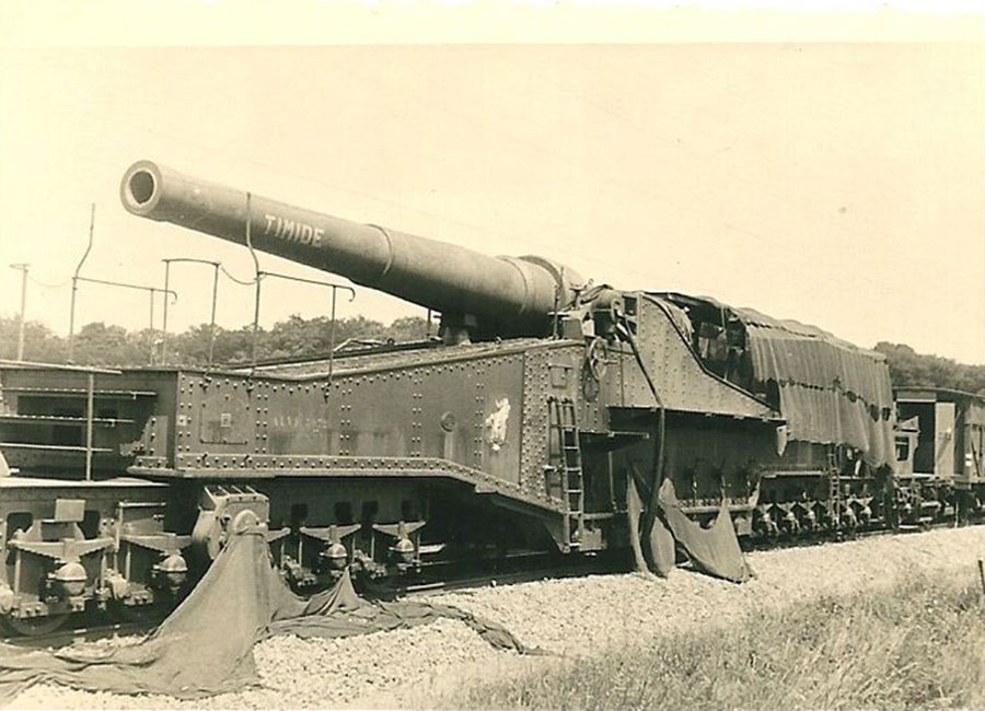 Ligne Maginot - Canon de 320 mle 17 - L'une des pièces de 320 mle 17 du  II° Groupe du 372° RALVF 