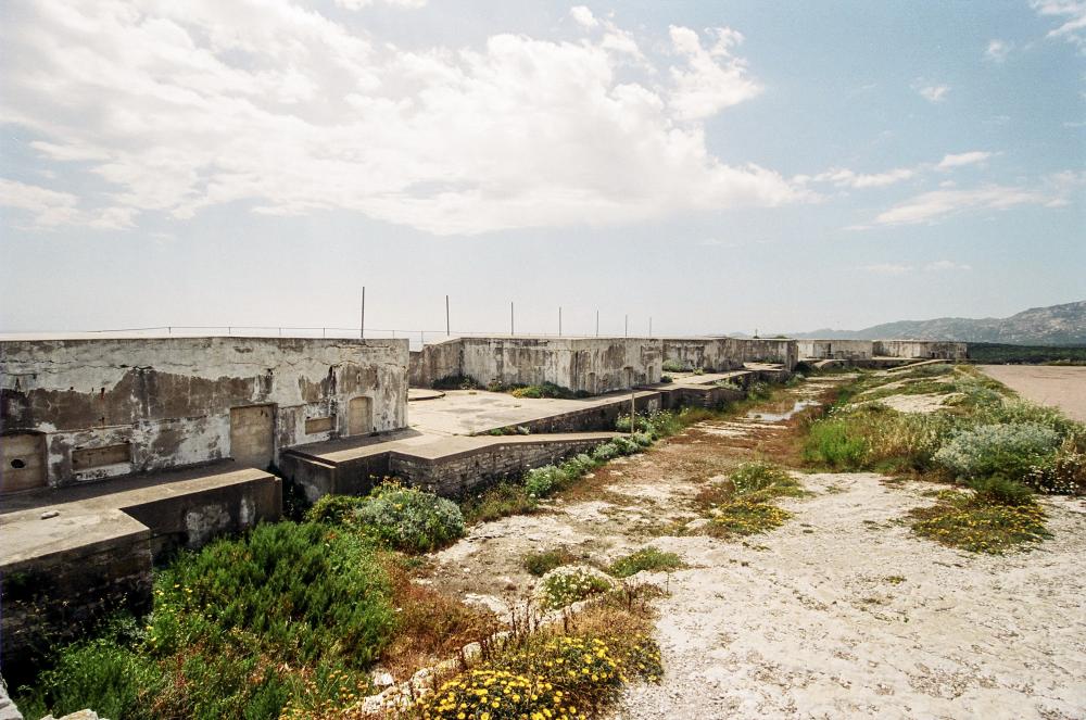 Ligne Maginot - Batterie de la CITADELLE de BONIFACIO (Position d'artillerie préparée) - Les emplacements
