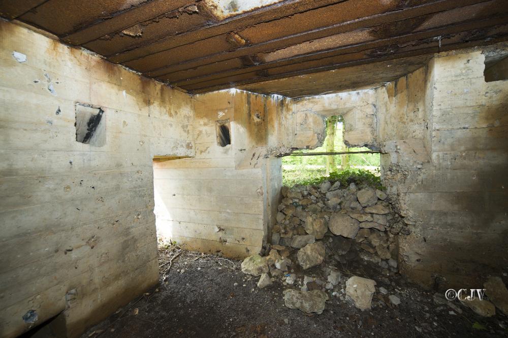 Ligne Maginot - DB202 - (Blockhaus pour canon) - L'interieur
