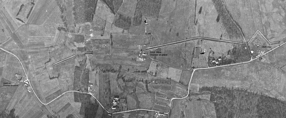 Ligne Maginot - CEZF-20TER  - ARTAISE EST - (Casemate d'infanterie - double) - Etat du chantier en Mars 1940