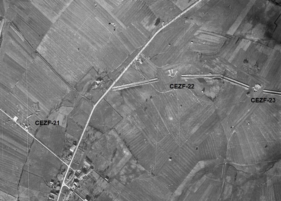 Ligne Maginot - CEZF-21 - BEAUCLAIR (Casemate d'infanterie - double) - Le chantier de la ligne CEZF en Mars 1940