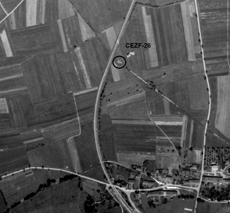 Ligne Maginot - CEZF-26 - Les AULNAIES (Casemate d'infanterie - double) - La casemate CEZF-26 en 1950