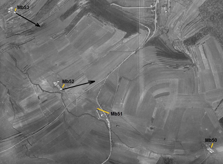 Ligne Maginot - Chantiers de Mb50 à Mb53 - Mars 1940 - 
