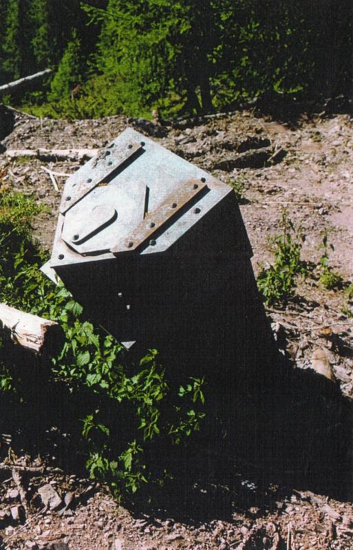 Ligne Maginot - Observatoire de ROURE-HAUT (Ouest) - Situation en 1998, avant récupération de la guérite.