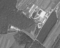 Ligne Maginot - Casernement et stand de tir de NEUNHOFFEN - Photographie aérienne de 1938