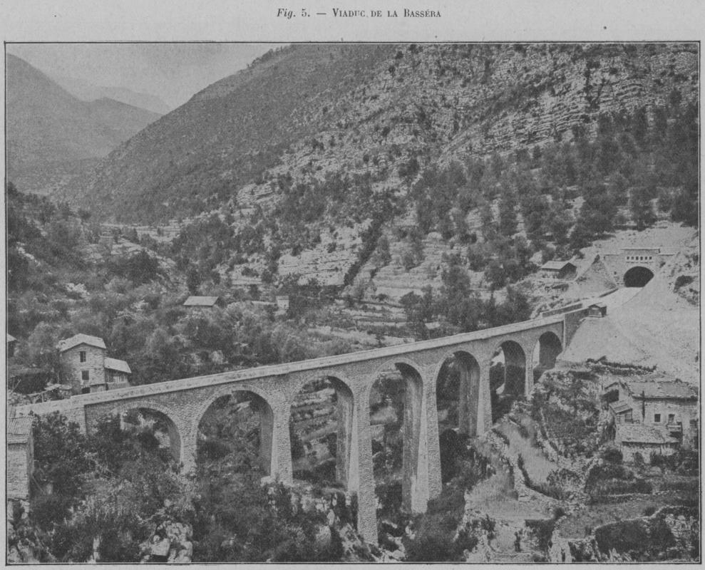 Ligne Maginot - GRAZIAN Sud (Tunnel de ) (Blockhaus pour arme infanterie) - Viaduc de la Bassera avec l'entrée sud du tunnel de Grazian