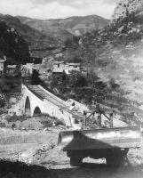 Ligne Maginot - Le pont de la BASSERA - Le pont de la Basséra détruit par les allemands et le Tunnel de Caï mis en service