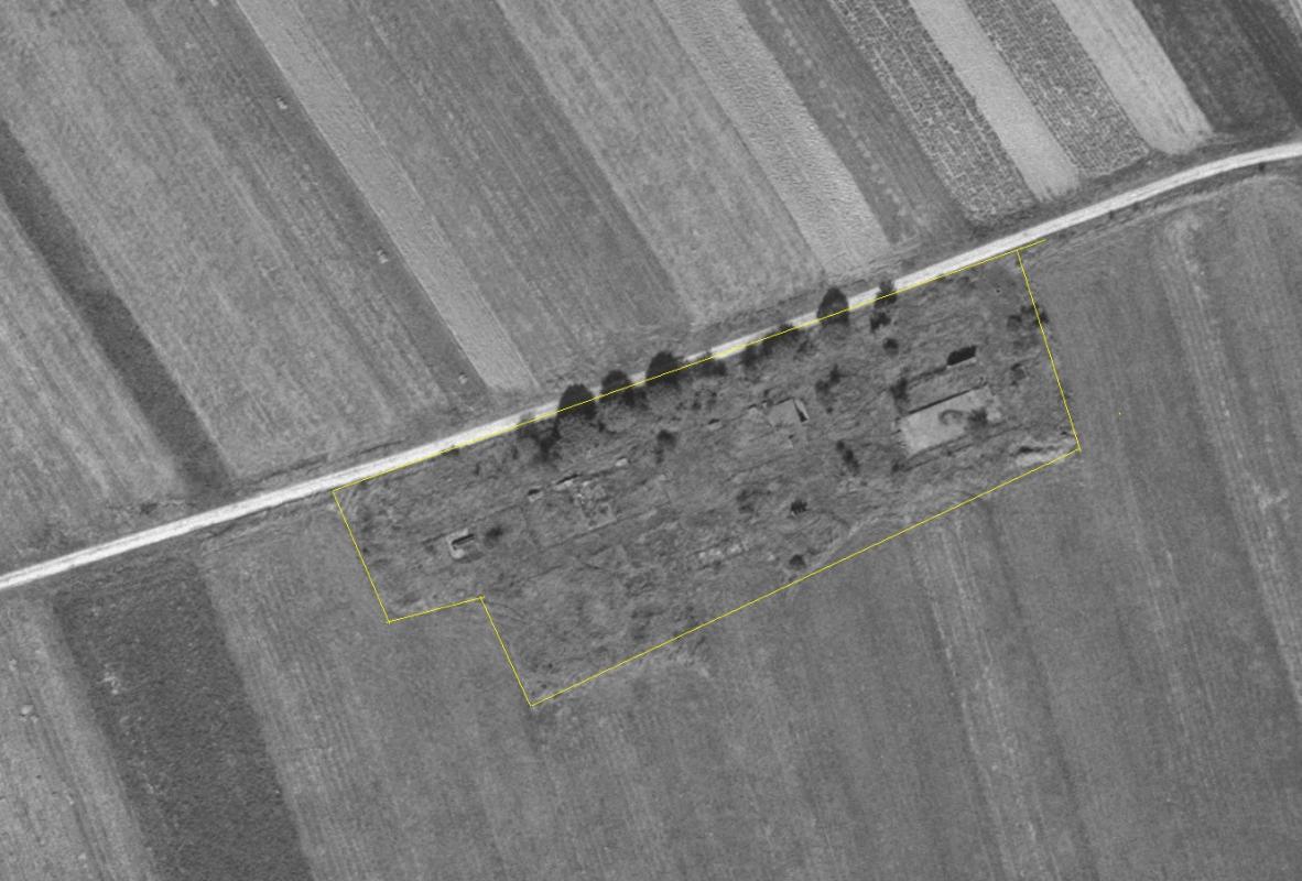 Ligne Maginot - DENTING (Casernement) - La trace des différentes constructions est visible sur cette photo de 1961
