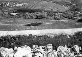 Ligne Maginot - Ouvrage d'artillerie du MONT-AGEL - Une des deux tourelles qui à l'époque, dans les années 