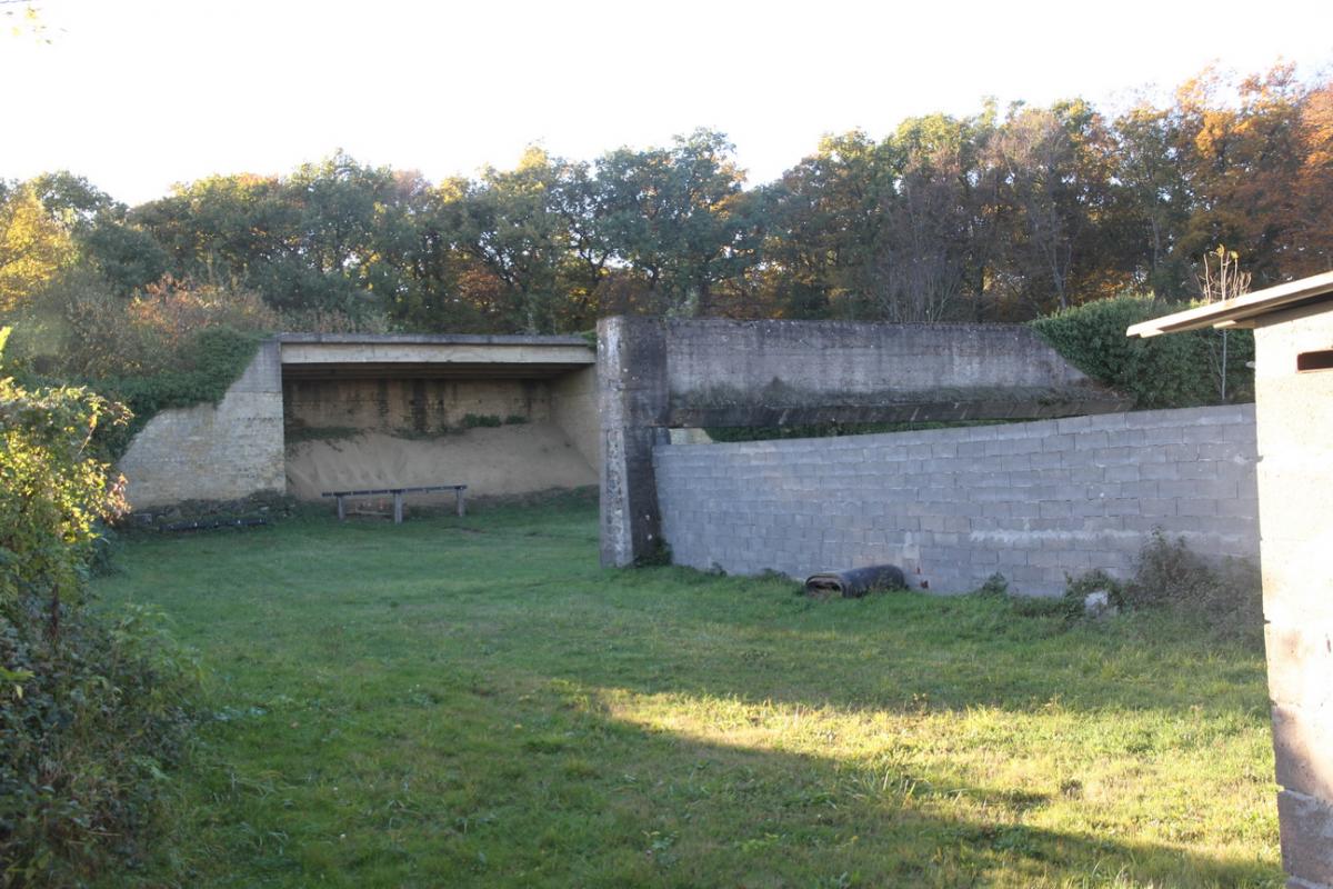 Ligne Maginot - TETING CAMP - (Stand de tir) - Le mur récepteur de tir