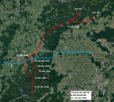 Ligne Maginot - Parcours de repli de la DM SENSELME- 14-21 Juin 1940 - 