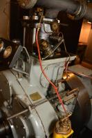 Ligne Maginot - Moteur SUPDI 1 SAE - Détail du moteur
La pompe à injection et le filtre à huile sont en partie basse de la photo. 
La soupape d'échappement est en partie haute