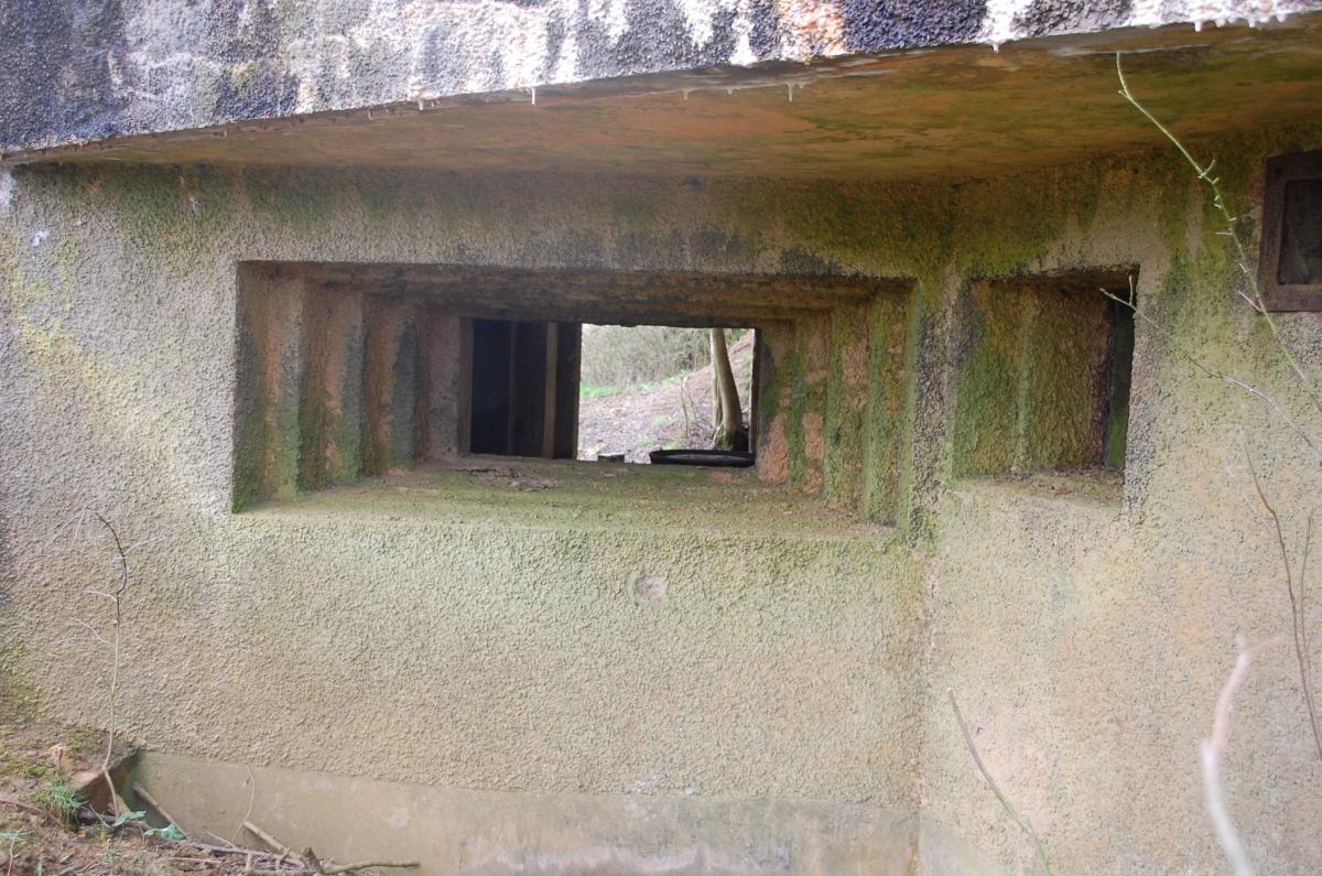 Ligne Maginot - MB161 - (Blockhaus pour canon) - Les créneaux de tir