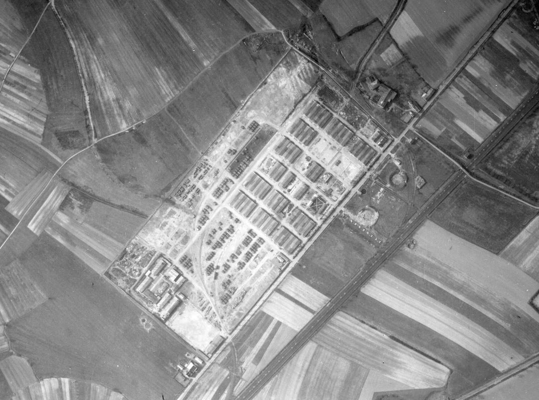 Ligne Maginot - WOIPPY (Dépôt du Génie) - Photo aérienne de 1946